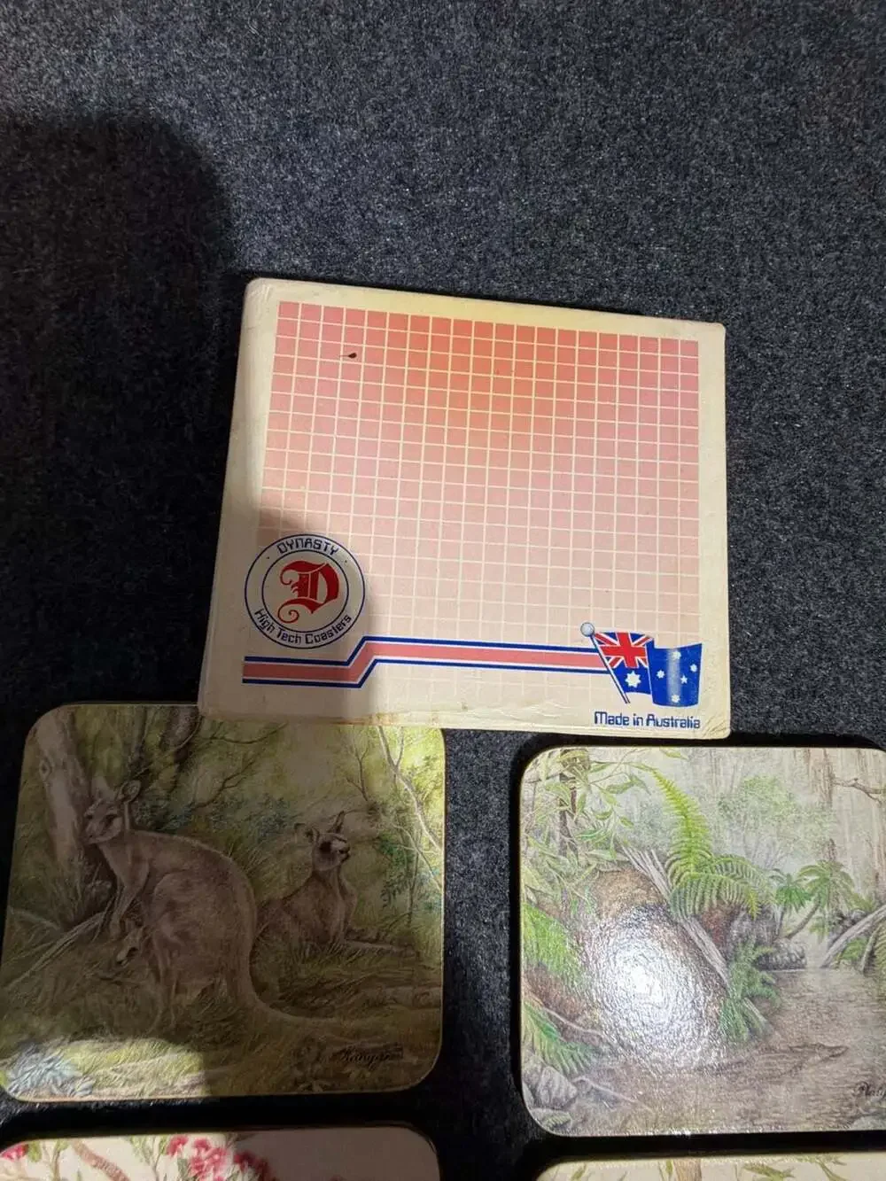 Set of 6 Vintage Dynasty Australia Wildlife Coasters